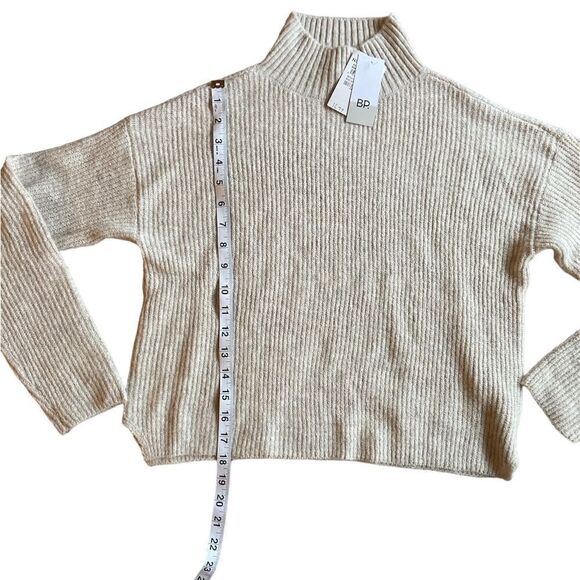 BP Mock Neck Sweater in Beige Size XXS - Picture 6 of 7